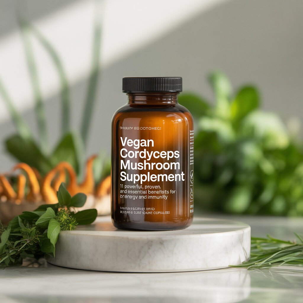 🍄 Vegan Cordyceps Mushroom Supplement: 11 Powerful, Proven, and Essential Benefits for Energy and Immunity