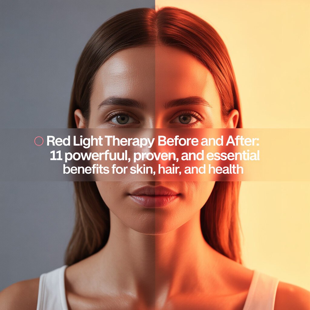 🌟 Red Light Therapy Before and After: 11 Powerful, Proven, and Essential Benefits for Skin, Hair, and Health